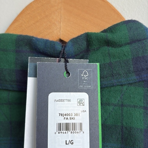 Tommy Hilfiger Long Sleeve Plaid Shirt Large NEW! - Picture 3 of 4